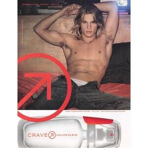 2002 Calvin Klein Crave Men Fragrance Print Ad Cologne sexy male gay interest